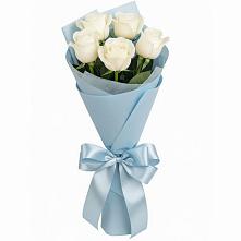 Букет 5 Белых роз Проуд #REPLACE_PRED# Гвардейске