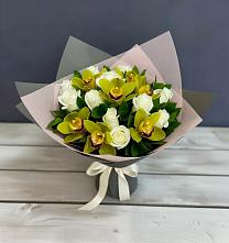 Букет цветов из:  Орхидеи и Розы в Гвардейске