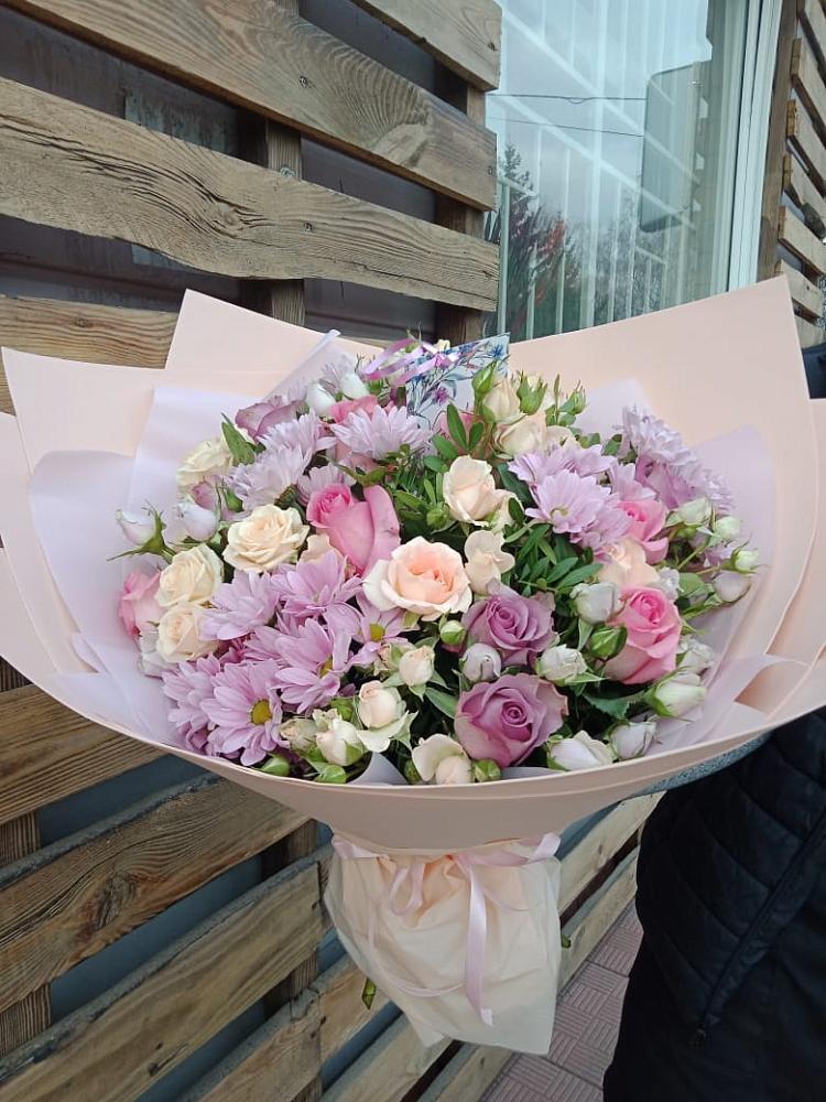 Букет цветов из: Розы и Хризантемы в Гвардейске