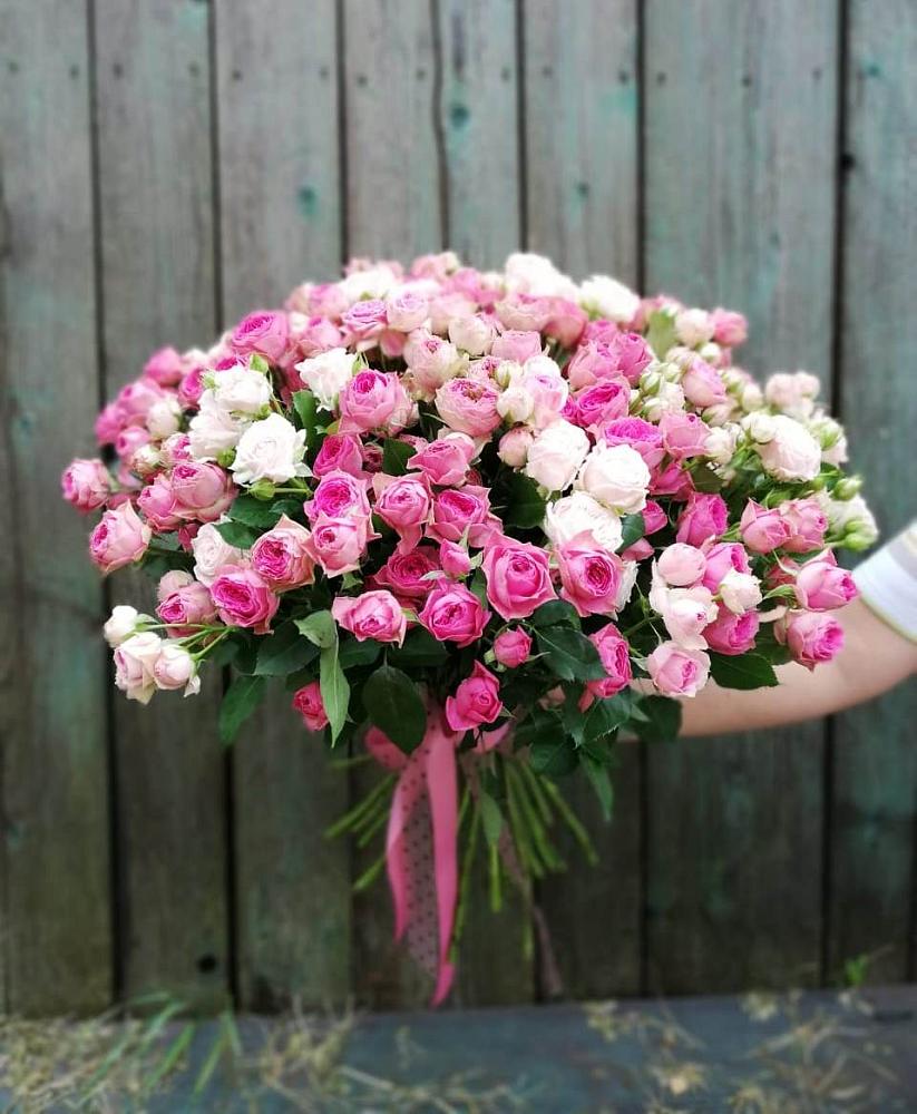 Букет Розовые кустовые розы Натали и Лав Лидия в Гвардейске