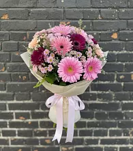 Букет цветов из:  Герберы и Хризантемы в Гвардейске