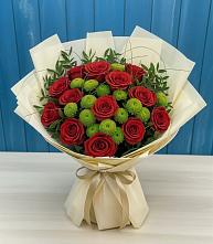 Букет цветов из:  Розы и Хризантемы в Гвардейске