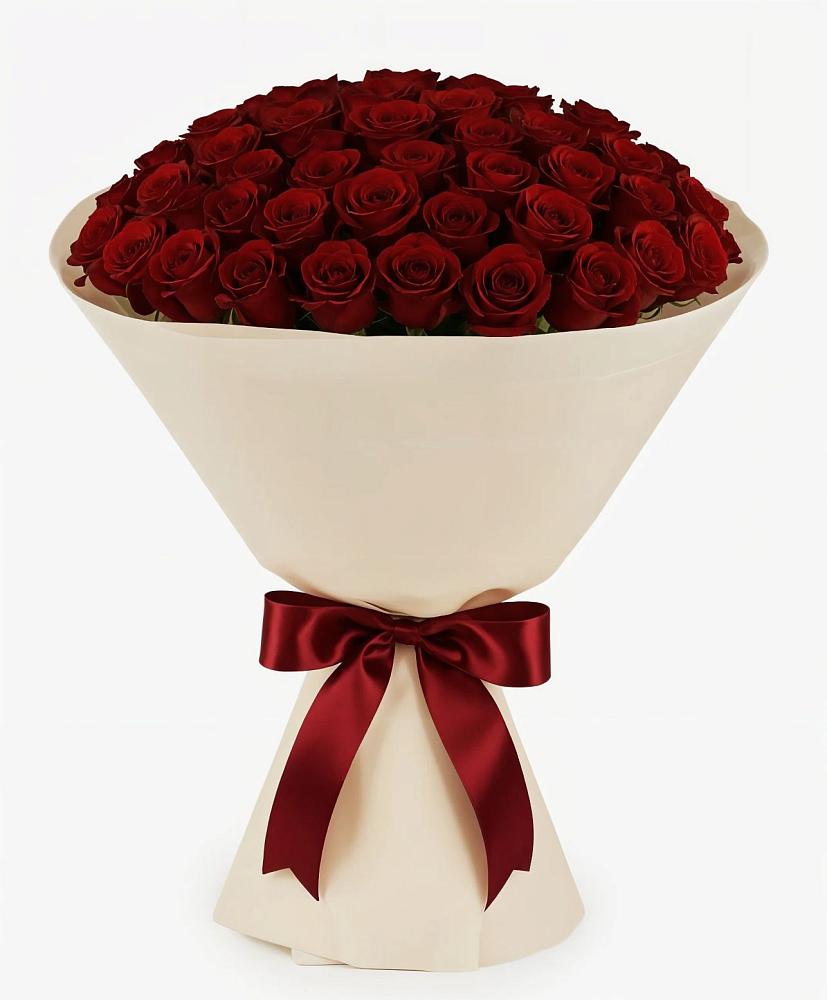 Букет 101 Бордовая роза Блэк Бакарра в Гвардейске