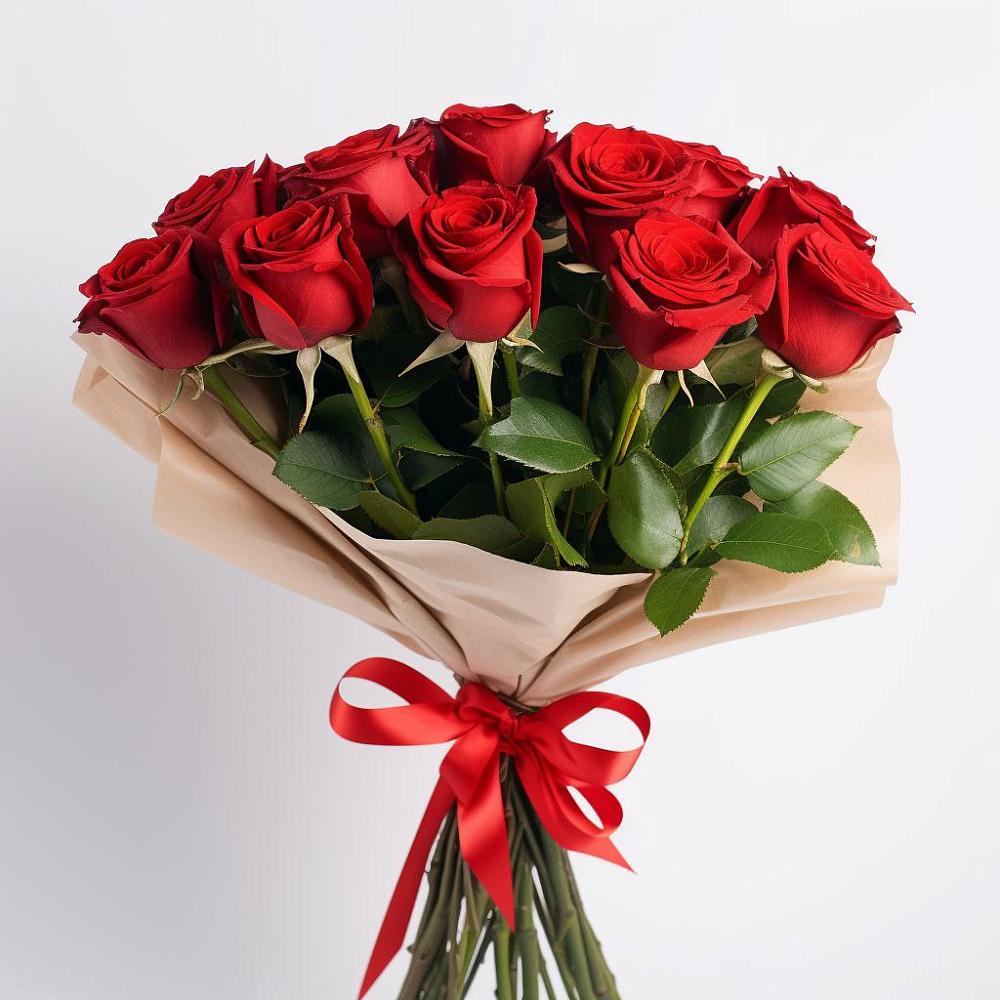 Букет 11 Красных роз Эдлесс Лав в Гвардейске